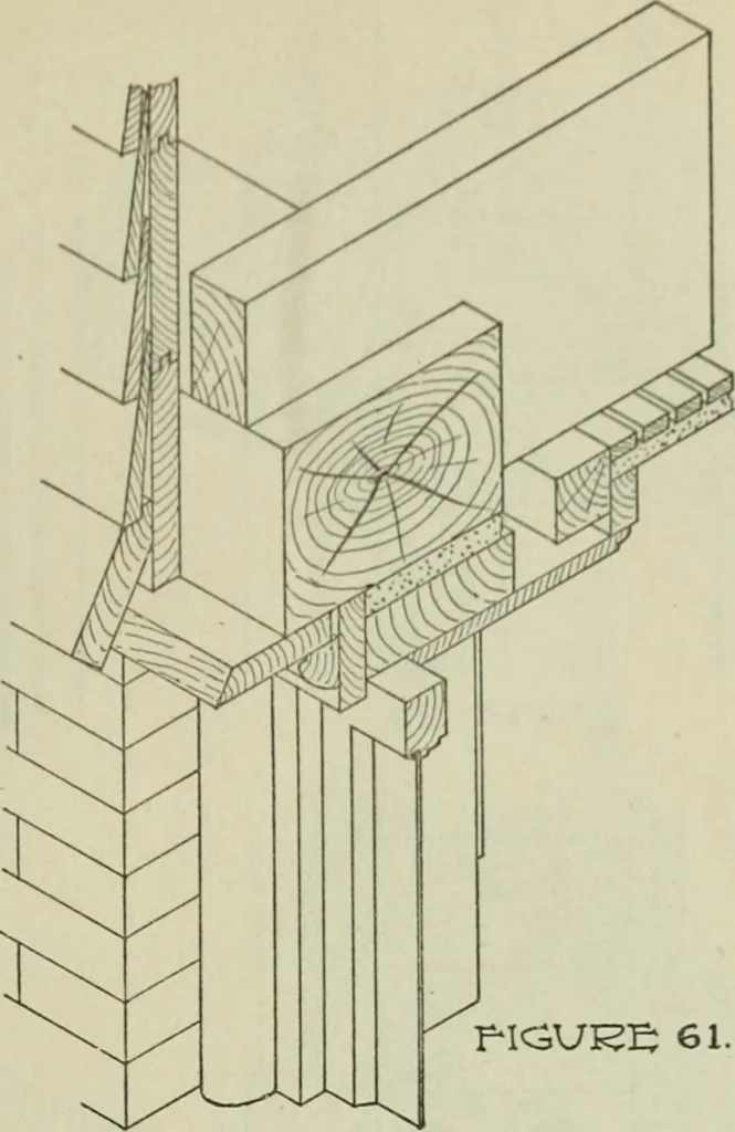 An illustration from Radford's portfolio of details of building construction : a remarkable and unique collection of full-page plates, accurately drawn and reproduced to exact scale ..., 1911, leaf 62