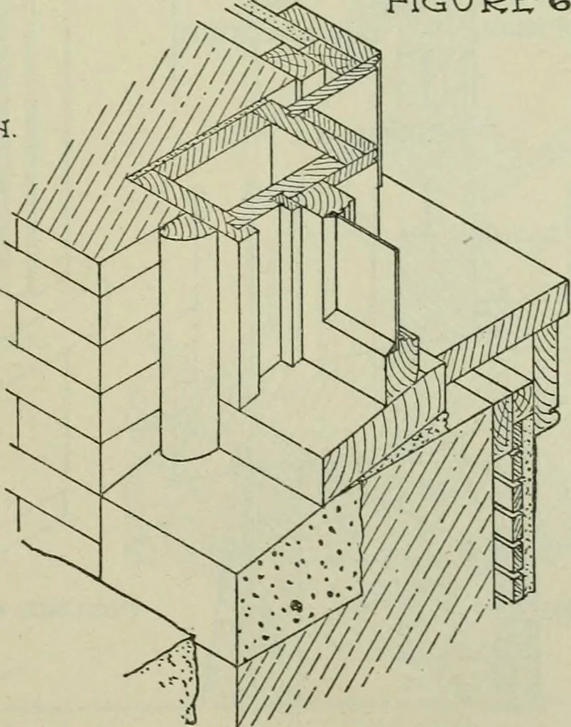 An illustration from Radford's portfolio of details of building construction : a remarkable and unique collection of full-page plates, accurately drawn and reproduced to exact scale ..., 1911, leaf 62
