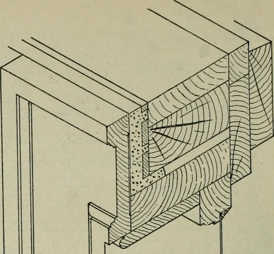 An illustration from Radford's portfolio of details of building construction : a remarkable and unique collection of full-page plates, accurately drawn and reproduced to exact scale ..., 1911, leaf 63