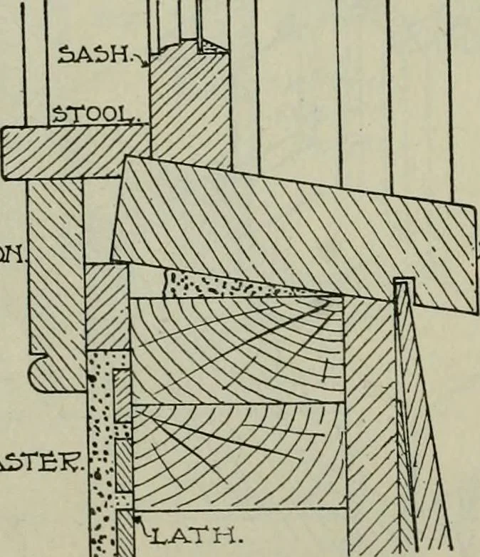 An illustration from Radford's portfolio of details of building construction : a remarkable and unique collection of full-page plates, accurately drawn and reproduced to exact scale ..., 1911, leaf 63