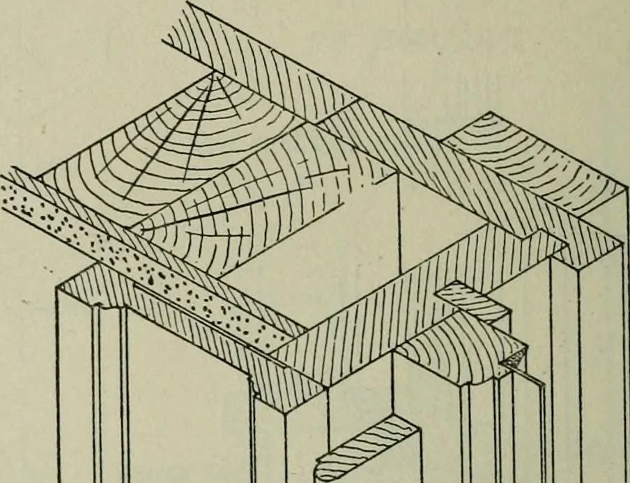 An illustration from Radford's portfolio of details of building construction : a remarkable and unique collection of full-page plates, accurately drawn and reproduced to exact scale ..., 1911, leaf 63