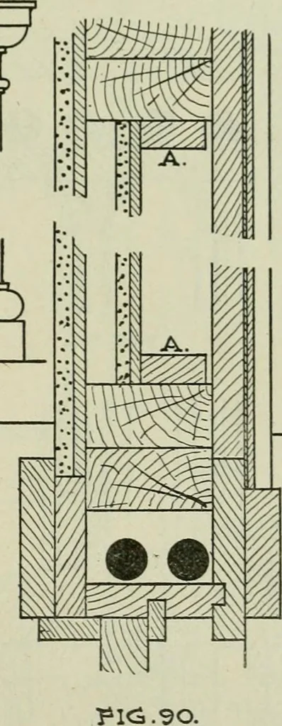 An illustration from Radford's portfolio of details of building construction : a remarkable and unique collection of full-page plates, accurately drawn and reproduced to exact scale ..., 1911, leaf 68