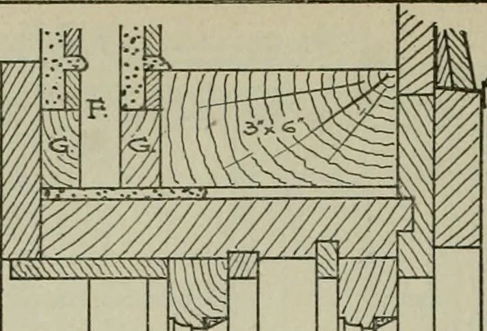 An illustration from Radford's portfolio of details of building construction : a remarkable and unique collection of full-page plates, accurately drawn and reproduced to exact scale ..., 1911, leaf 69