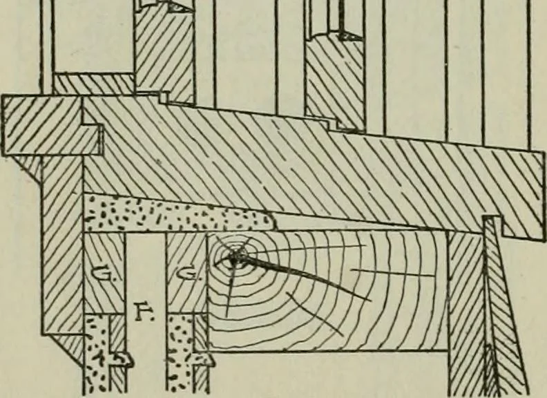 An illustration from Radford's portfolio of details of building construction : a remarkable and unique collection of full-page plates, accurately drawn and reproduced to exact scale ..., 1911, leaf 69