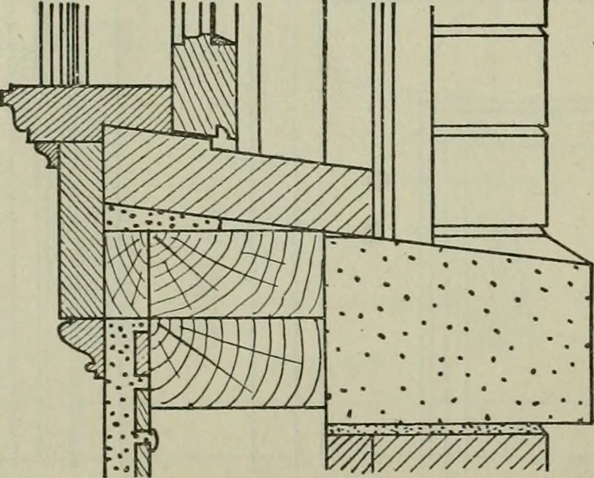 An illustration from Radford's portfolio of details of building construction : a remarkable and unique collection of full-page plates, accurately drawn and reproduced to exact scale ..., 1911, leaf 71