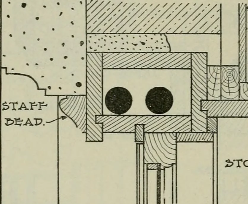 An illustration from Radford's portfolio of details of building construction : a remarkable and unique collection of full-page plates, accurately drawn and reproduced to exact scale ..., 1911, leaf 75