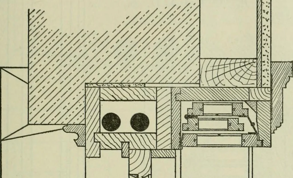 An illustration from Radford's portfolio of details of building construction : a remarkable and unique collection of full-page plates, accurately drawn and reproduced to exact scale ..., 1911, leaf 76