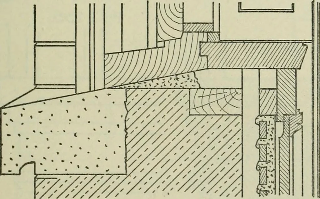 An illustration from Radford's portfolio of details of building construction : a remarkable and unique collection of full-page plates, accurately drawn and reproduced to exact scale ..., 1911, leaf 76