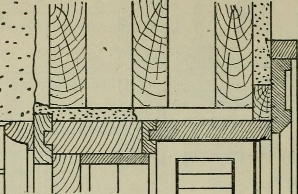 An illustration from Radford's portfolio of details of building construction : a remarkable and unique collection of full-page plates, accurately drawn and reproduced to exact scale ..., 1911, leaf 77