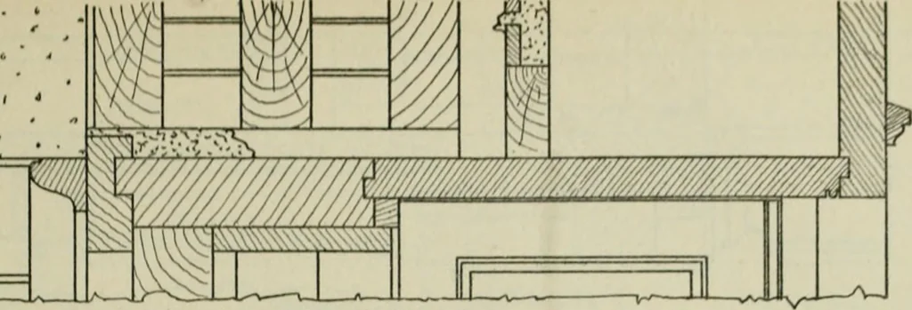 An illustration from Radford's portfolio of details of building construction : a remarkable and unique collection of full-page plates, accurately drawn and reproduced to exact scale ..., 1911, leaf 78