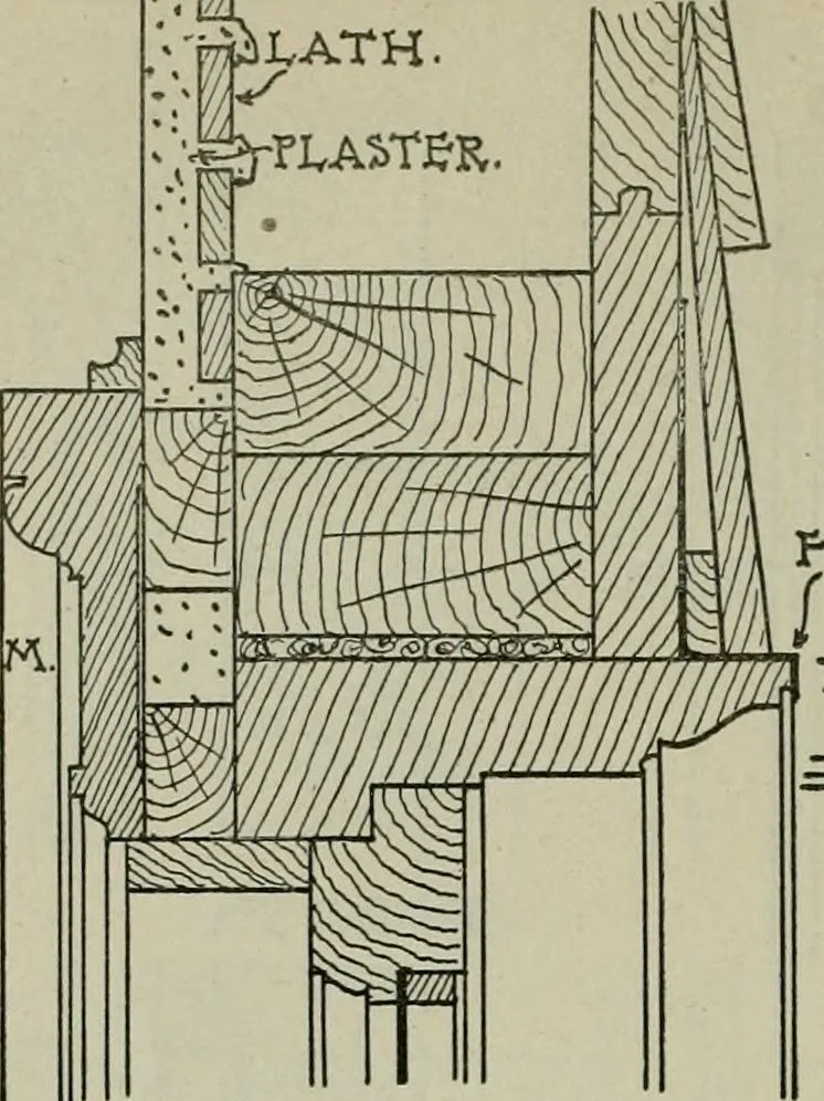 An illustration from Radford's portfolio of details of building construction : a remarkable and unique collection of full-page plates, accurately drawn and reproduced to exact scale ..., 1911, leaf 83