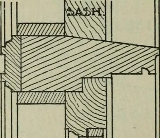 An illustration from Radford's portfolio of details of building construction : a remarkable and unique collection of full-page plates, accurately drawn and reproduced to exact scale ..., 1911, leaf 83