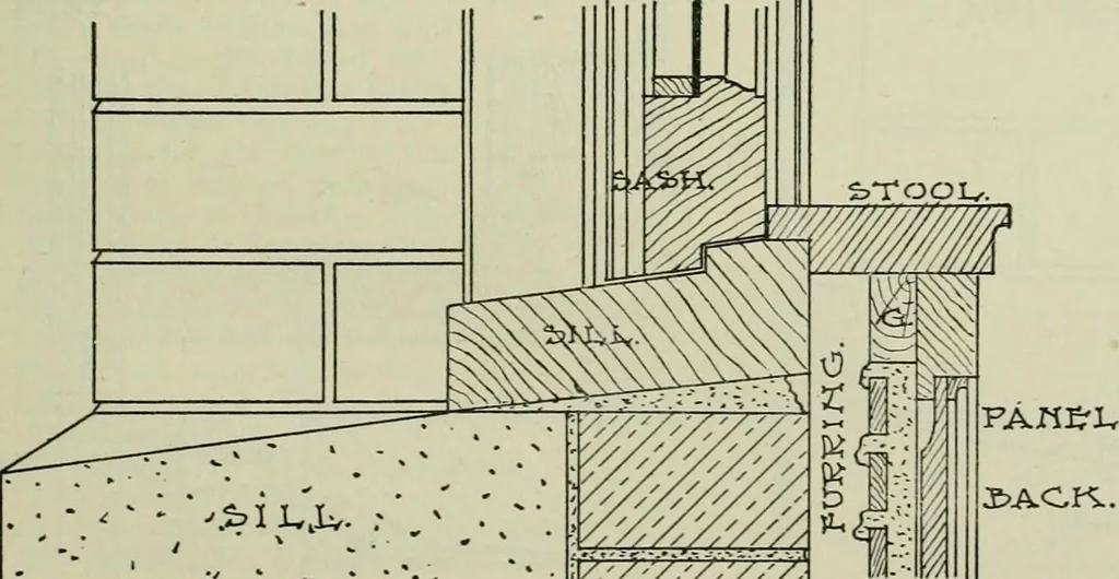 An illustration from Radford's portfolio of details of building construction : a remarkable and unique collection of full-page plates, accurately drawn and reproduced to exact scale ..., 1911, leaf 92