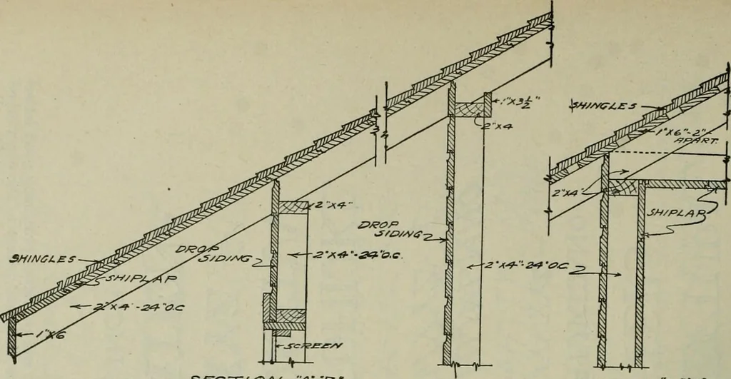 An illustration from Radford's portfolio of details of building construction : a remarkable and unique collection of full-page plates, accurately drawn and reproduced to exact scale ..., 1911, leaf 97