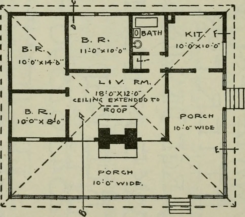 An illustration from Radford's portfolio of details of building construction : a remarkable and unique collection of full-page plates, accurately drawn and reproduced to exact scale ..., 1911, leaf 97