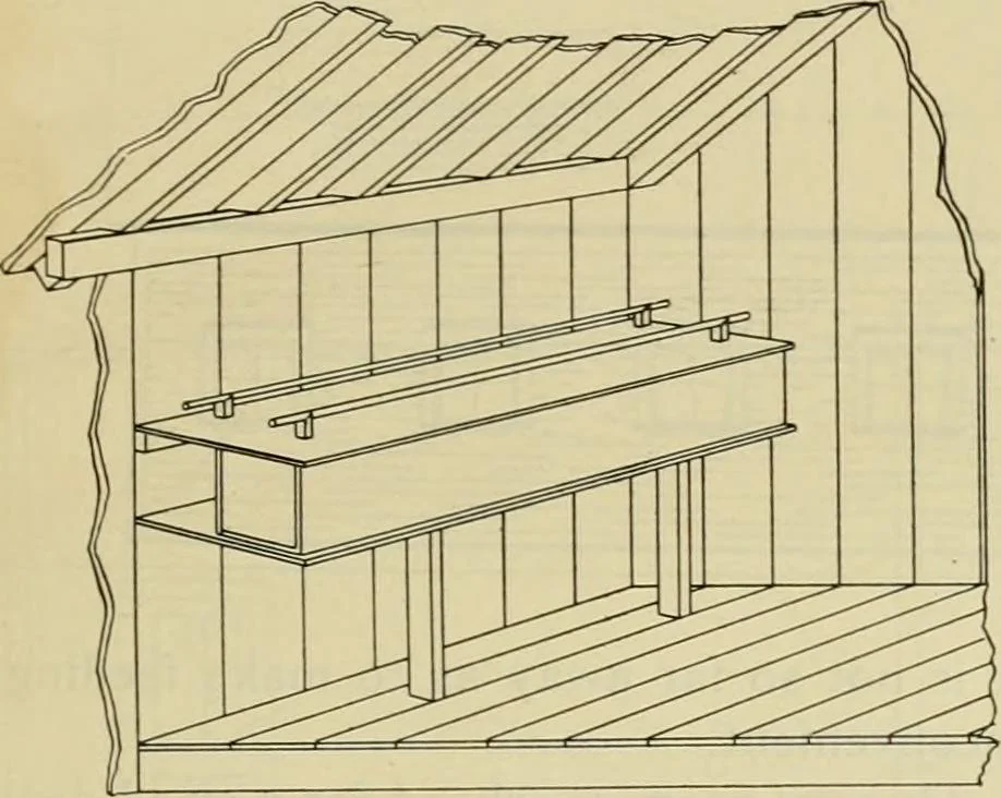 An illustration from Radford's practical barn plans : being a complete collection of practical, economical and common-sense plans of barns, out buildings and stock sheds, 1907, leaf 10