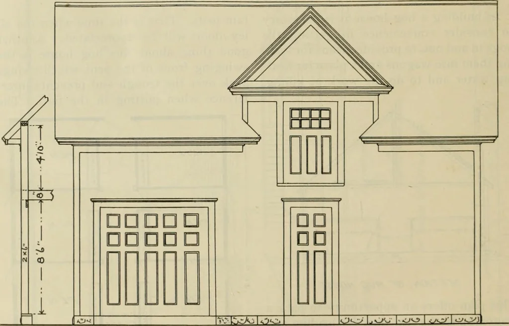 An illustration from Radford's practical barn plans : being a complete collection of practical, economical and common-sense plans of barns, out buildings and stock sheds, 1907, leaf 103