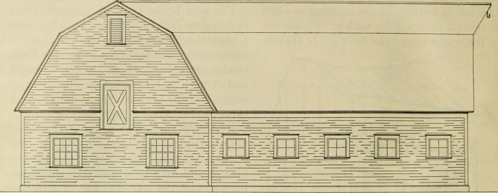 An illustration from Radford's practical barn plans : being a complete collection of practical, economical and common-sense plans of barns, out buildings and stock sheds, 1907, leaf 11