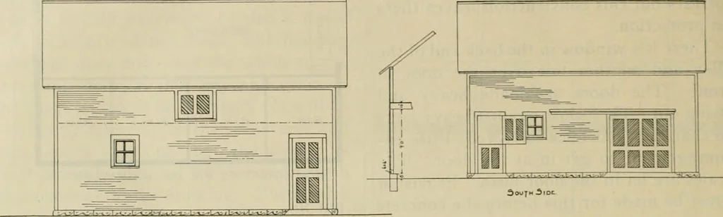 An illustration from Radford's practical barn plans : being a complete collection of practical, economical and common-sense plans of barns, out buildings and stock sheds, 1907, leaf 111