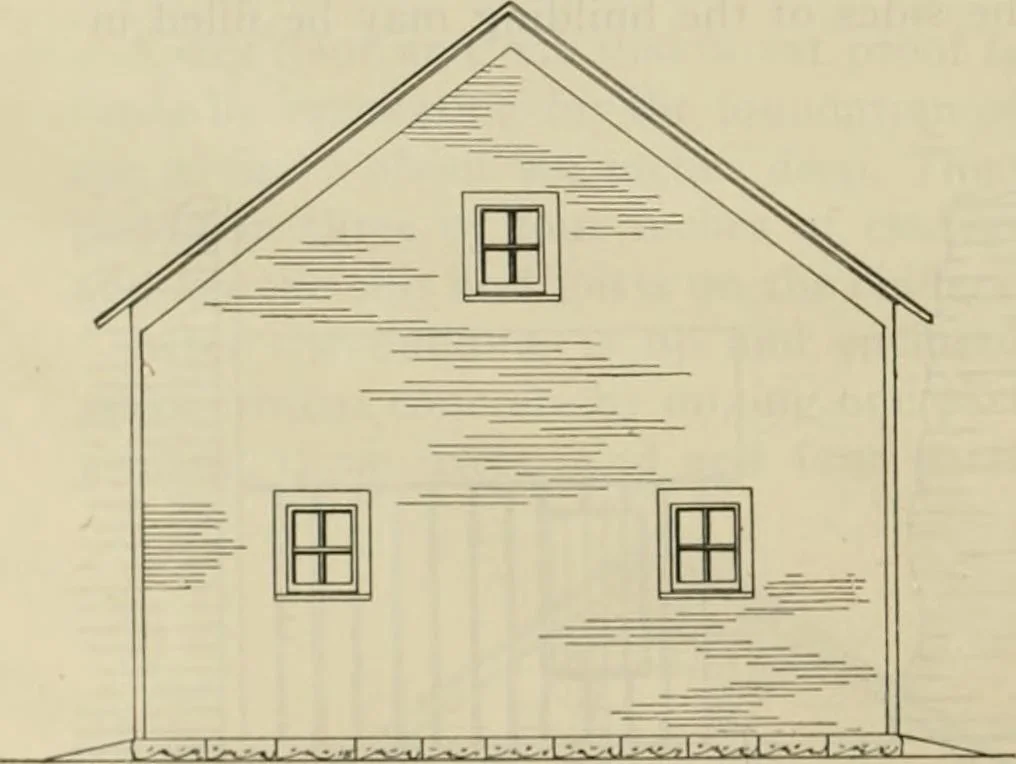 An illustration from Radford's practical barn plans : being a complete collection of practical, economical and common-sense plans of barns, out buildings and stock sheds, 1907, leaf 111