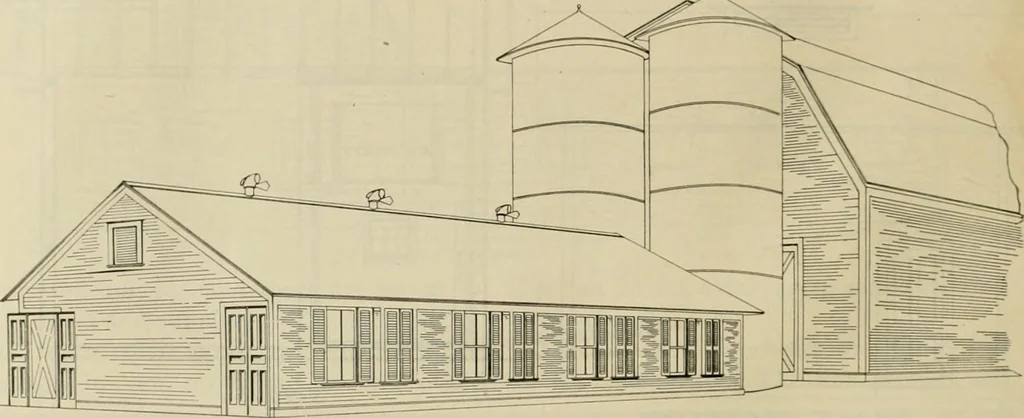 An illustration from Radford's practical barn plans : being a complete collection of practical, economical and common-sense plans of barns, out buildings and stock sheds, 1907, leaf 13