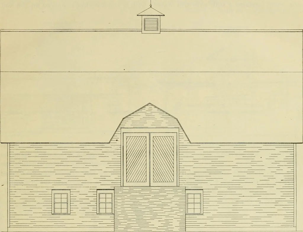 An illustration from Radford's practical barn plans : being a complete collection of practical, economical and common-sense plans of barns, out buildings and stock sheds, 1907, leaf 130