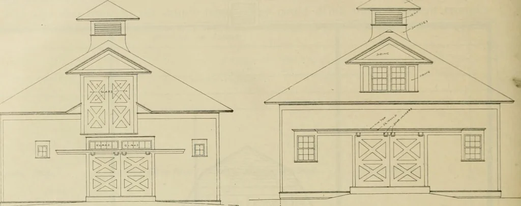 An illustration from Radford's practical barn plans : being a complete collection of practical, economical and common-sense plans of barns, out buildings and stock sheds, 1907, leaf 131