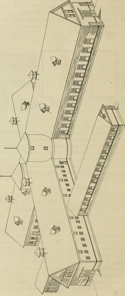 An illustration from Radford's practical barn plans : being a complete collection of practical, economical and common-sense plans of barns, out buildings and stock sheds, 1907, leaf 135