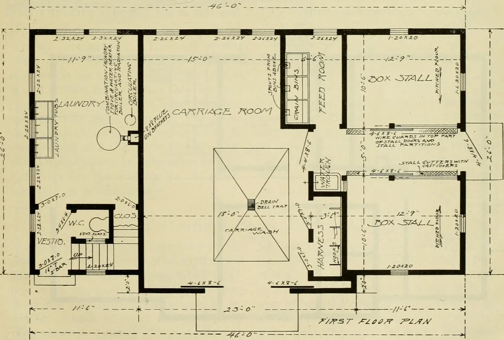 An illustration from Radford's practical barn plans : being a complete collection of practical, economical and common-sense plans of barns, out buildings and stock sheds, 1907, leaf 140