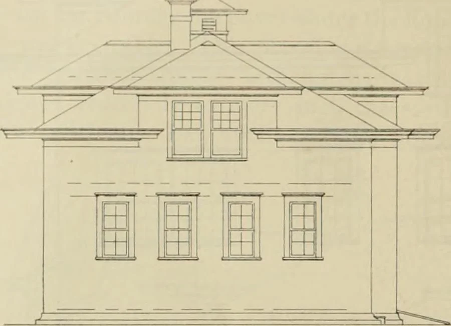 An illustration from Radford's practical barn plans : being a complete collection of practical, economical and common-sense plans of barns, out buildings and stock sheds, 1907, leaf 141