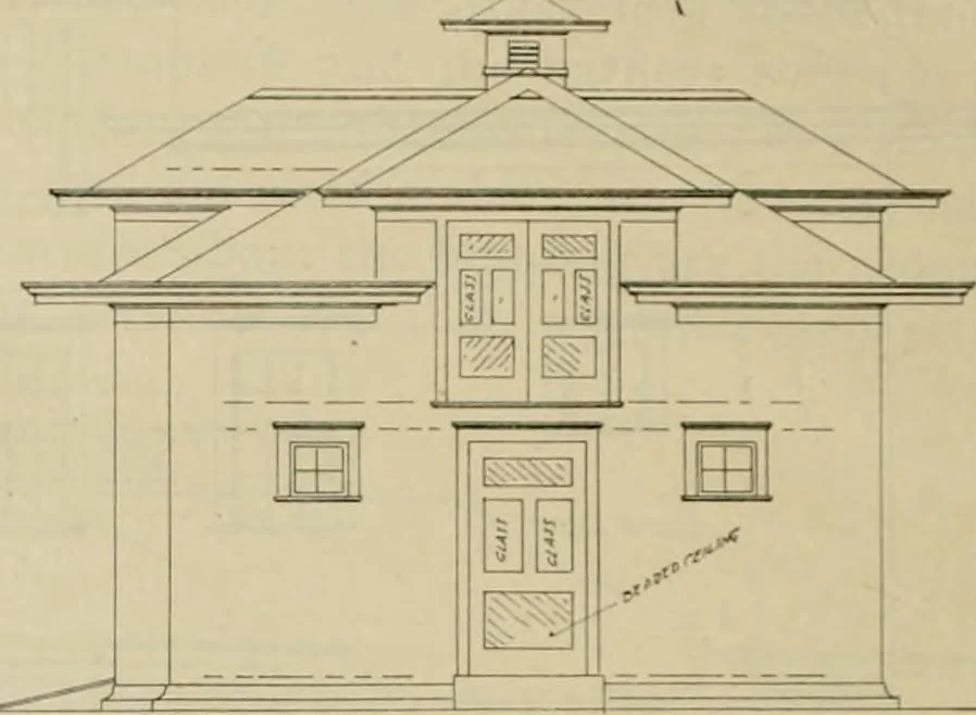 An illustration from Radford's practical barn plans : being a complete collection of practical, economical and common-sense plans of barns, out buildings and stock sheds, 1907, leaf 141
