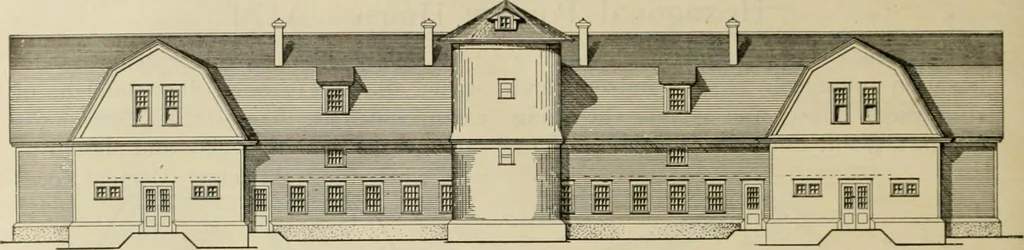 An illustration from Radford's practical barn plans : being a complete collection of practical, economical and common-sense plans of barns, out buildings and stock sheds, 1907, leaf 143
