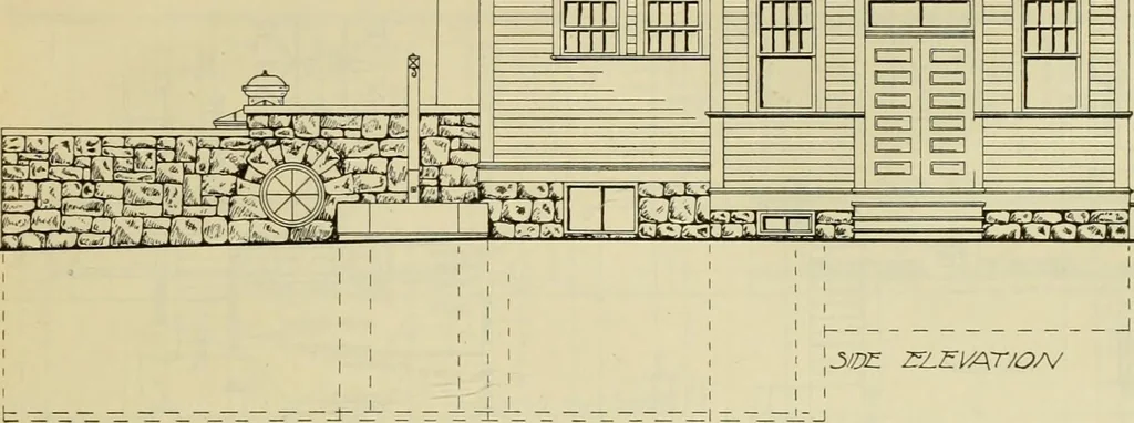 An illustration from Radford's practical barn plans : being a complete collection of practical, economical and common-sense plans of barns, out buildings and stock sheds, 1907, leaf 152