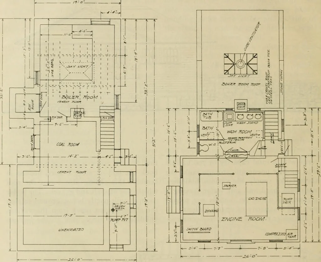 An illustration from Radford's practical barn plans : being a complete collection of practical, economical and common-sense plans of barns, out buildings and stock sheds, 1907, leaf 153