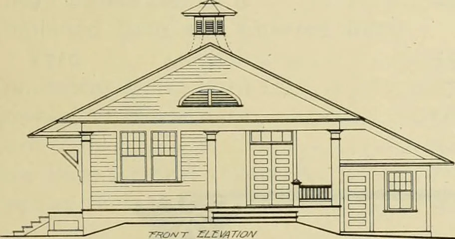 An illustration from Radford's practical barn plans : being a complete collection of practical, economical and common-sense plans of barns, out buildings and stock sheds, 1907, leaf 156