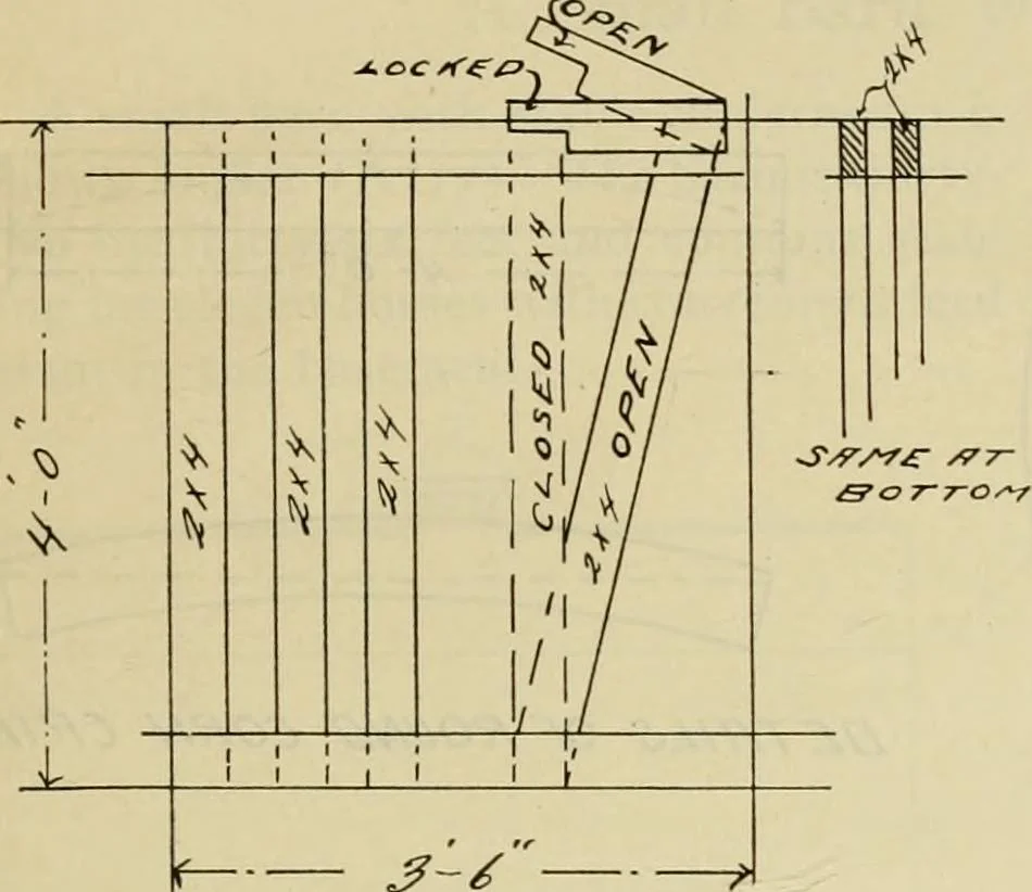 An illustration from Radford's practical barn plans : being a complete collection of practical, economical and common-sense plans of barns, out buildings and stock sheds, 1907, leaf 24