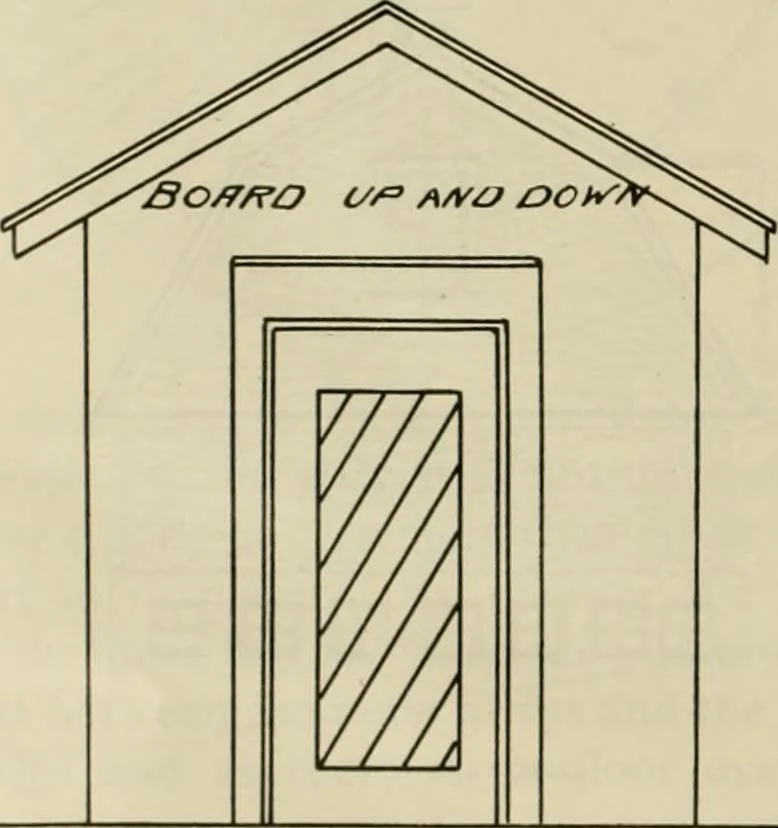 An illustration from Radford's practical barn plans : being a complete collection of practical, economical and common-sense plans of barns, out buildings and stock sheds, 1907, leaf 27