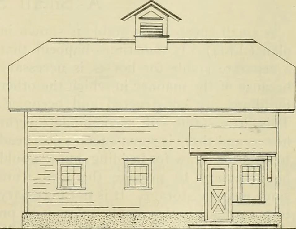 An illustration from Radford's practical barn plans : being a complete collection of practical, economical and common-sense plans of barns, out buildings and stock sheds, 1907, leaf 54