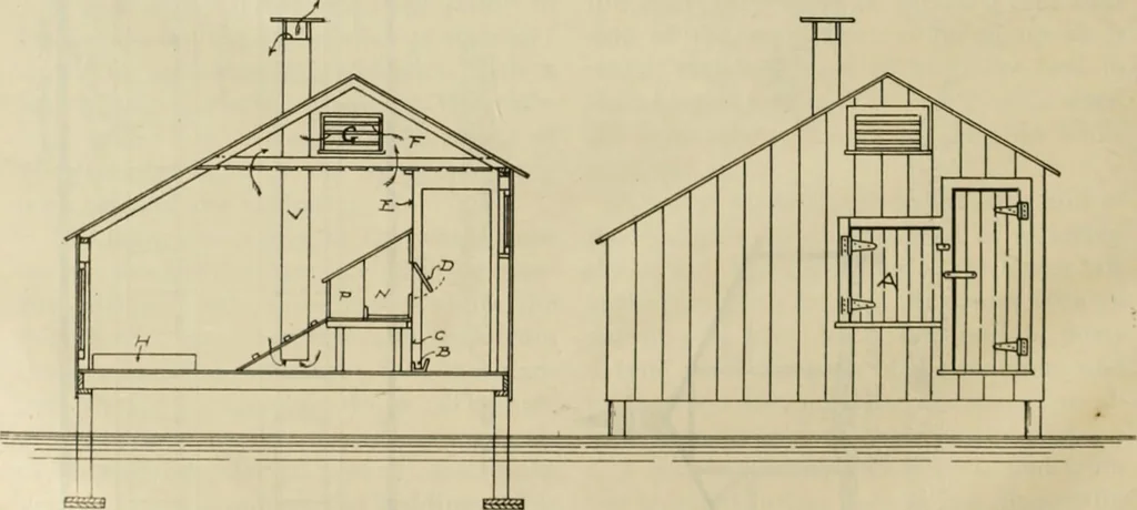 An illustration from Radford's practical barn plans : being a complete collection of practical, economical and common-sense plans of barns, out buildings and stock sheds, 1907, leaf 65