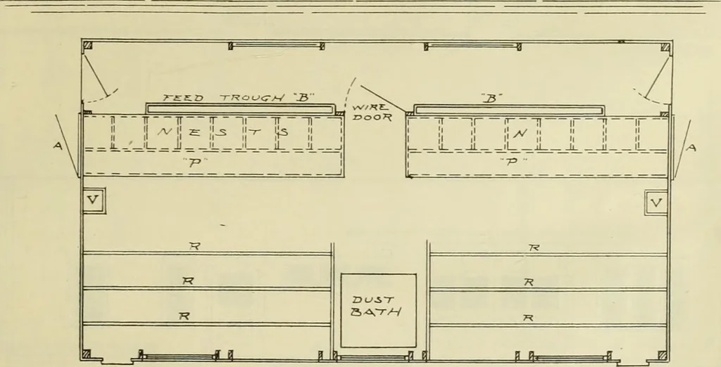 An illustration from Radford's practical barn plans : being a complete collection of practical, economical and common-sense plans of barns, out buildings and stock sheds, 1907, leaf 66