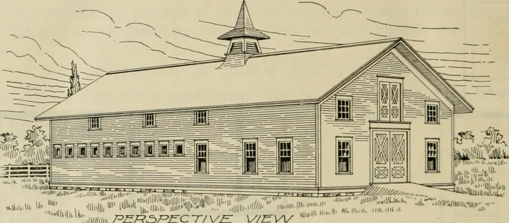 An illustration from Radford's practical barn plans : being a complete collection of practical, economical and common-sense plans of barns, out buildings and stock sheds, 1907, leaf 69