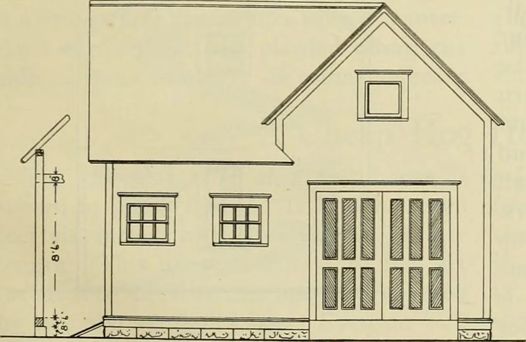 An illustration from Radford's practical barn plans : being a complete collection of practical, economical and common-sense plans of barns, out buildings and stock sheds, 1907, leaf 72