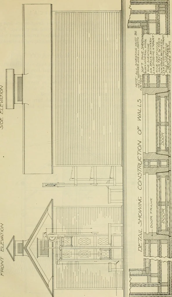 An illustration from Radford's practical barn plans : being a complete collection of practical, economical and common-sense plans of barns, out buildings and stock sheds, 1907, leaf 78