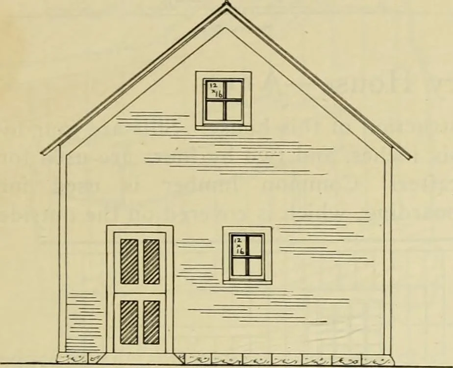 An illustration from Radford's practical barn plans : being a complete collection of practical, economical and common-sense plans of barns, out buildings and stock sheds, 1907, leaf 8