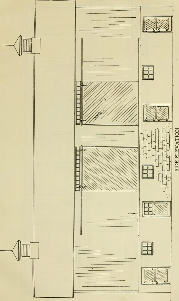 An illustration from Radford's practical barn plans : being a complete collection of practical, economical and common-sense plans of barns, out buildings and stock sheds, 1907, leaf 80