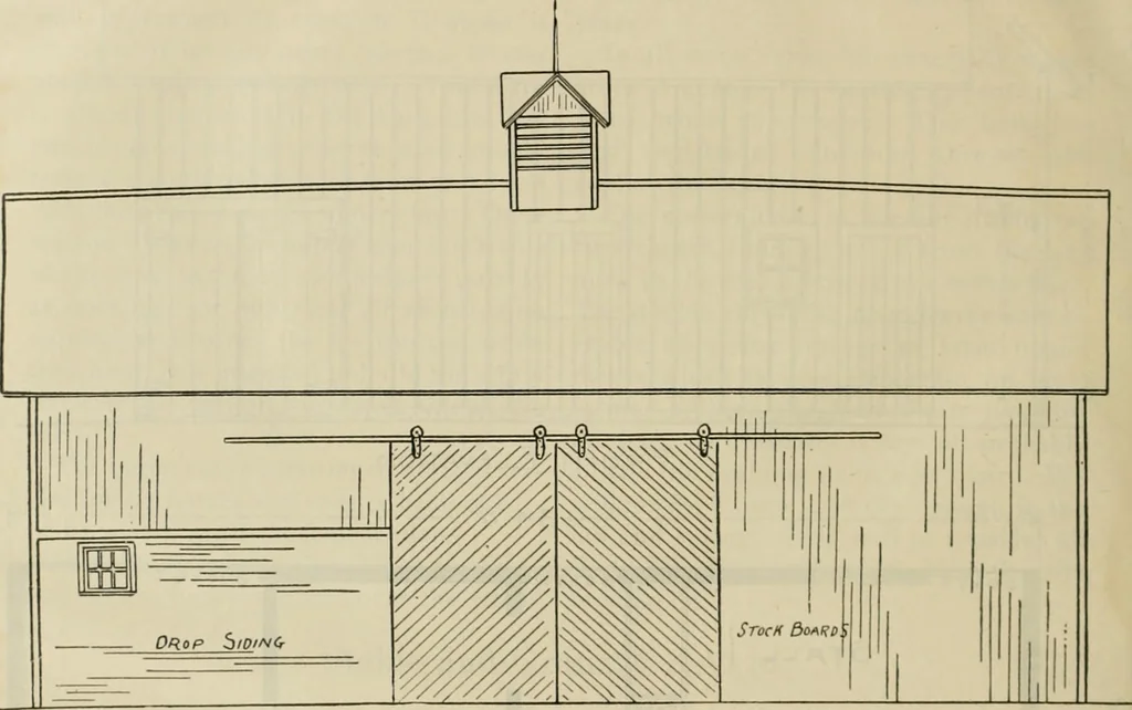 An illustration from Radford's practical barn plans : being a complete collection of practical, economical and common-sense plans of barns, out buildings and stock sheds, 1907, leaf 87