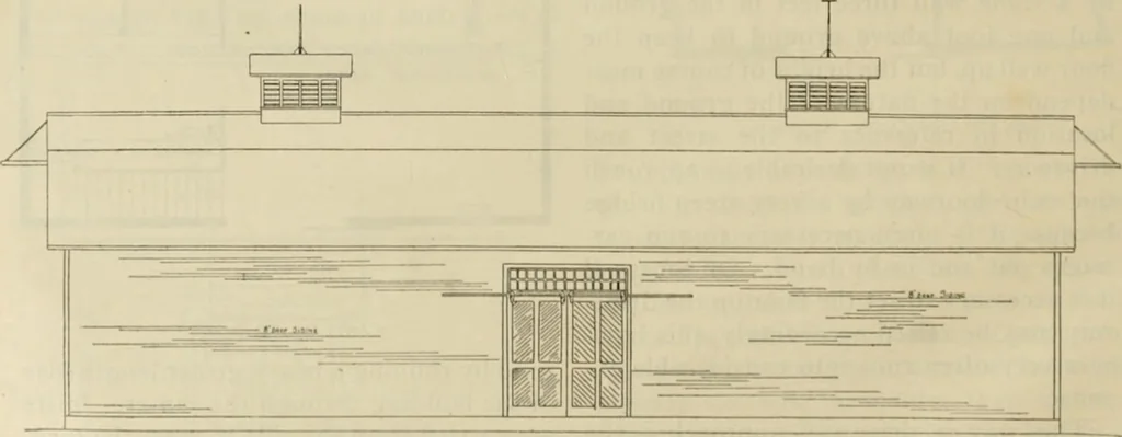 An illustration from Radford's practical barn plans : being a complete collection of practical, economical and common-sense plans of barns, out buildings and stock sheds, 1907, leaf 93