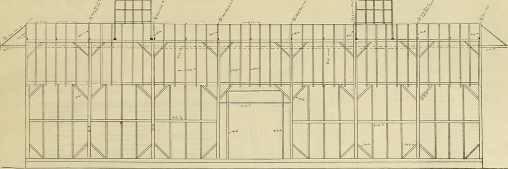 An illustration from Radford's practical barn plans : being a complete collection of practical, economical and common-sense plans of barns, out buildings and stock sheds, 1907, leaf 94