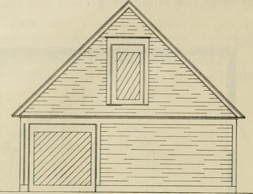 An illustration from Radford's practical barn plans : being a complete collection of practical, economical and common-sense plans of barns, out buildings and stock sheds, 1907, leaf 99