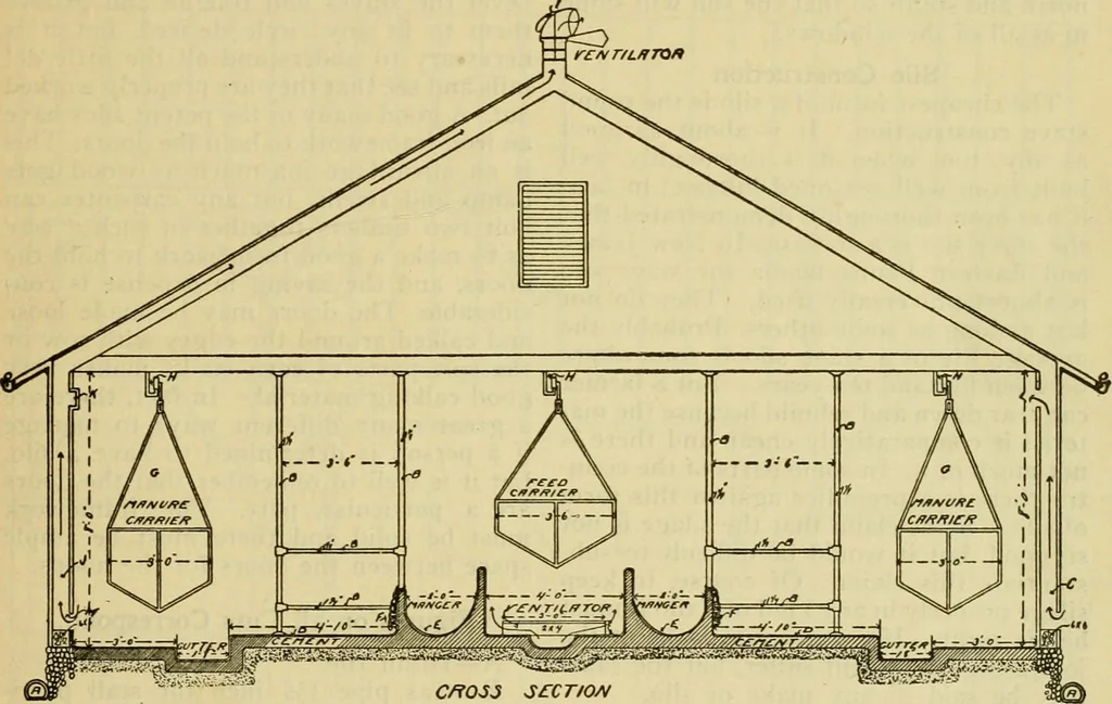An illustration from Radford's practical barn plans : being a complete collection of practical, economical and common-sense plans of barns, out buildings and stock sheds :: :: ::, 1909, leaf 10